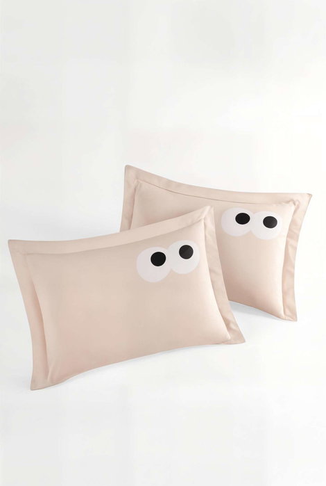 L'essentiel linge de maison Juego de Fundas de Almohada Oxford, Marrón